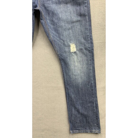 Original SYN Denim Jeans 1983 Men's Size 36X34 Blue Destroyed Distressed - Picture 12 of 16